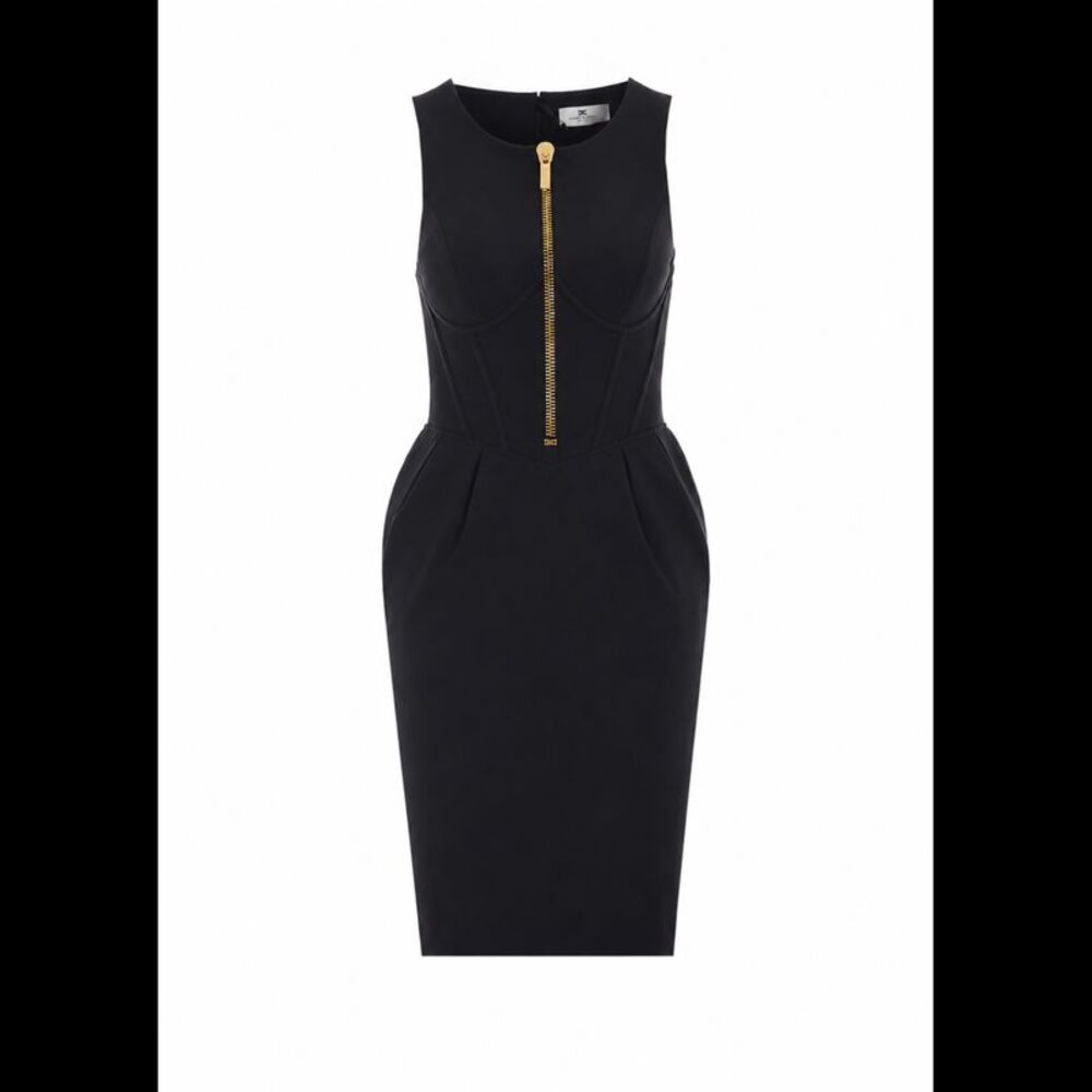 Elisabetta Franchi Women Technical Fabric Dress With Zip